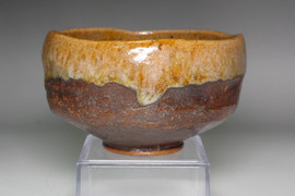 Ohi Chozaemon 6th (1829-1856) Antique amber glazed Ohi pottery