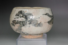 Deguchi Torao (1914-1989) Vintage Japanese pottery teabowl #5111