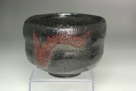 Japanese Kuro-raku teabowl #5388