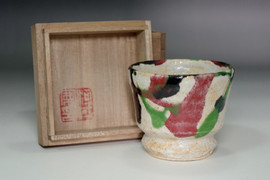 Attributed to Kawai Kanjiro (1890-1966) Vintage pottery cup #5579
