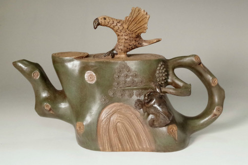 sale: 18c Antique zisha tea pot by Chen Ming Yuan sale: 18c Antique zisha tea pot by Chen Ming Yuan