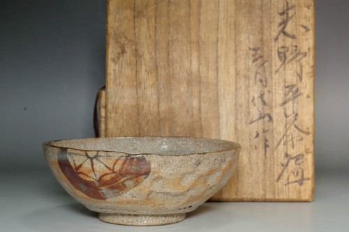 sale:  Kato Shuntai (1802-1877) Antique shino ware tea bowl