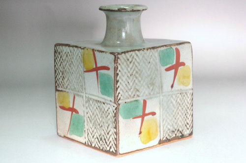 Shimaoka Tatsuzo (1919-2007) Vintage Mashiko pottery bud vase #4697