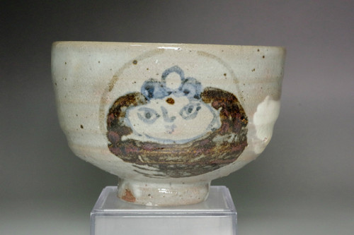 Shimizu Kosho (1911-1999) Dorobotoke Chawan | Vintage Japanese pottery teabowl #5112