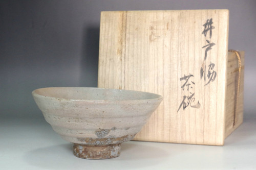 Antique Korean Beige Glazed IDO Chawan Tea Bowl #5482