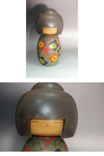 Vintage Japanese wooden KOKESHI doll #5526
