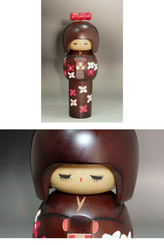 Vintage Japanese wooden KOKESHI doll #5525