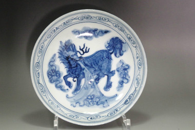 Blue ceramics of Rishtan製23cmプレート Blue ceramics of Rishtan製23cmプレート Set of Four Drammen 20cm