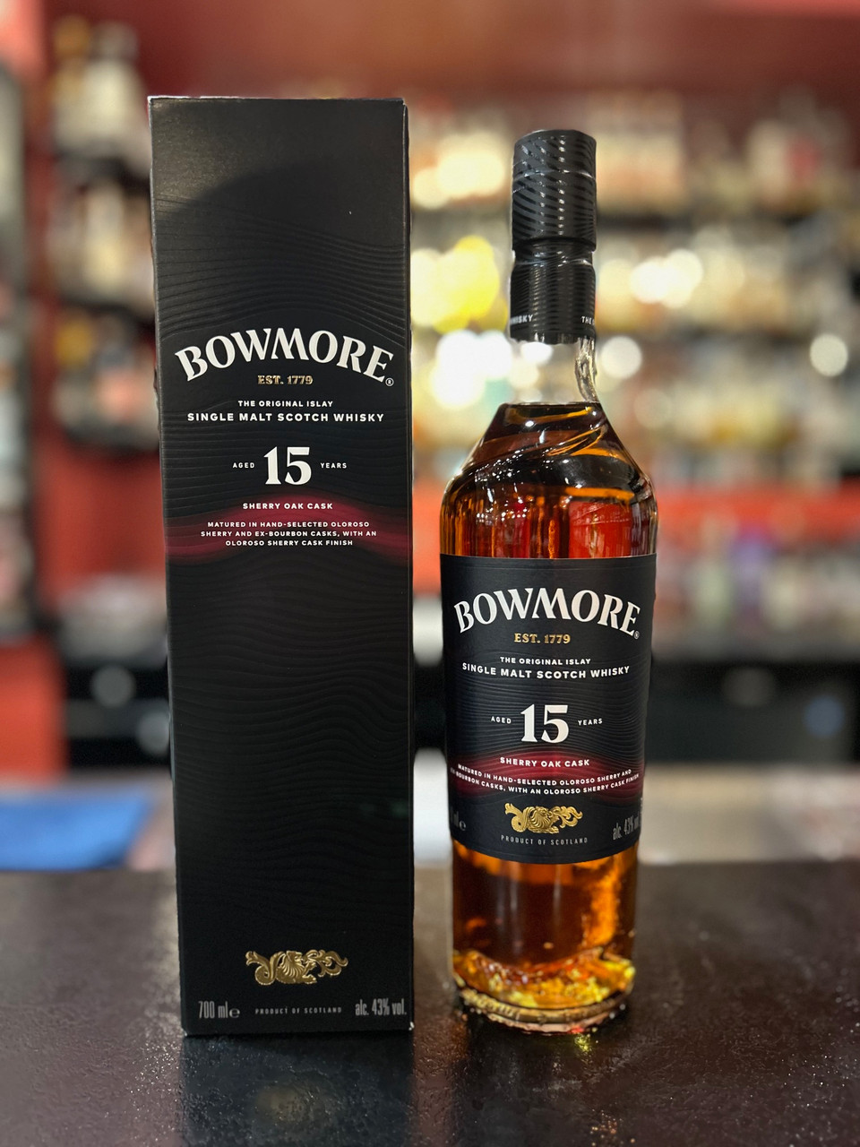 BOWMORE 15 YO SHERRY CASK 700 ML - Keg n Cork Liquor Company Ltd.