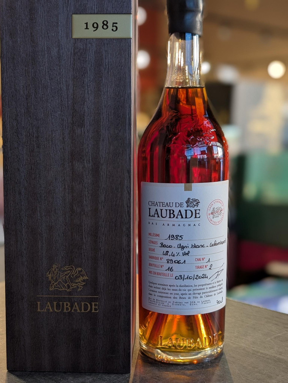 CHATEAU DE LAUBADE BAS ARMAGNAC 1985 700 ML - Keg n Cork Liquor