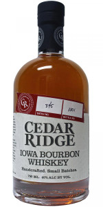 CEDAR RIDGE IOWA BOURBON 750ML CEDAR RIDGE IOWA BOURBON 750ML