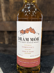 DRAM MOR TOMINTOUL 15 YO CALVADOS CASK 700 ML DRAM MOR TOMINTOUL 15 YO CALVADOS CASK 700 ML