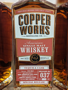 COPPERWORKS SINGLE MALT R37 TEQUILA CASK 750 ML COPPERWORKS SINGLE MALT R37 TEQUILA CASK 750 ML
