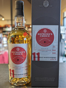 HEPBURN'S CHOICE CRAIGELLACHIE WINE 11 YO 700 ML HEPBURN'S CHOICE CRAIGELLACHIE WINE 11 YO 700 ML