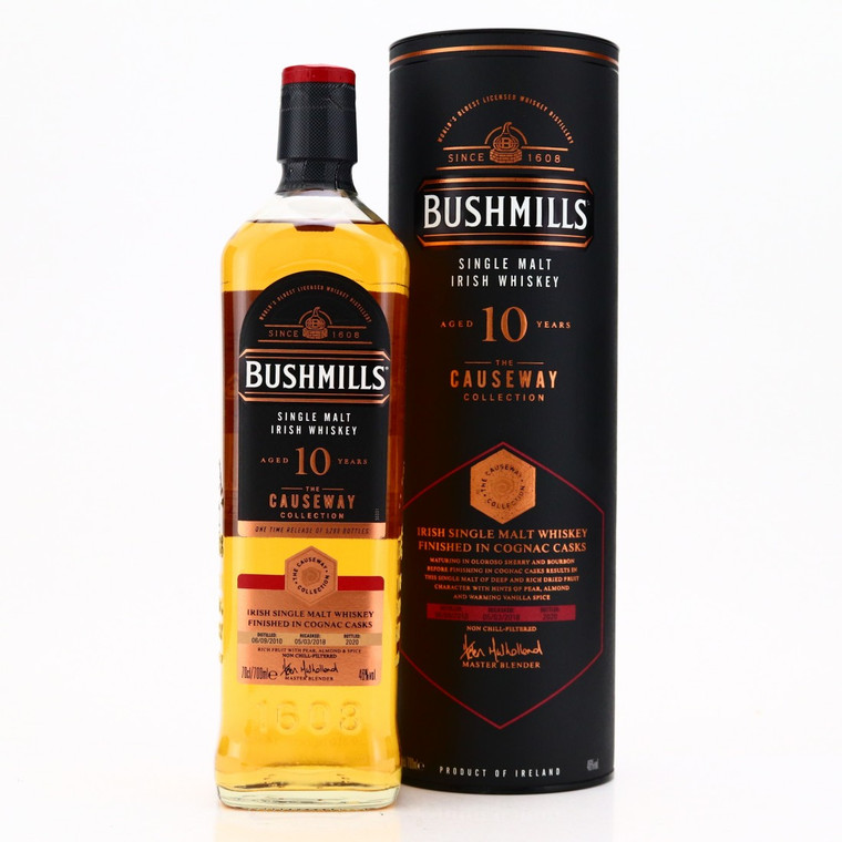 BUSHMILLS 10 YO COGNAC FINISH 750 ML