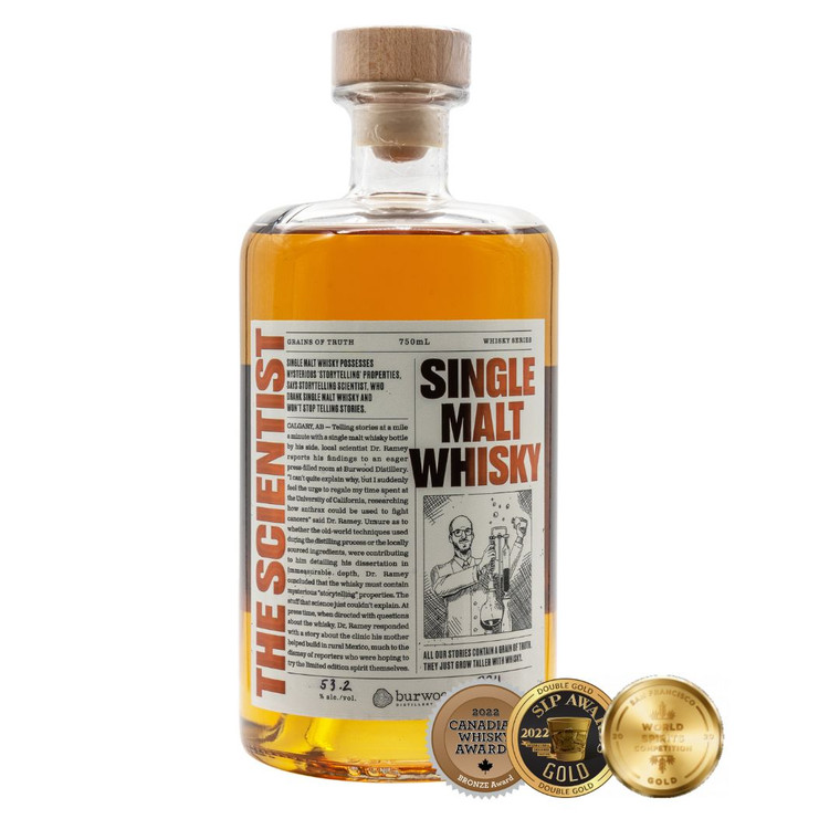 BURWOOD THE SCIENTIST SINGLE MALT WHISKY 750 ML