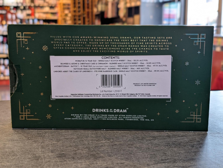 DRINKS BY THE DRAM CHRISTMAS WHISKY TASTING SET 5 x 30 ML