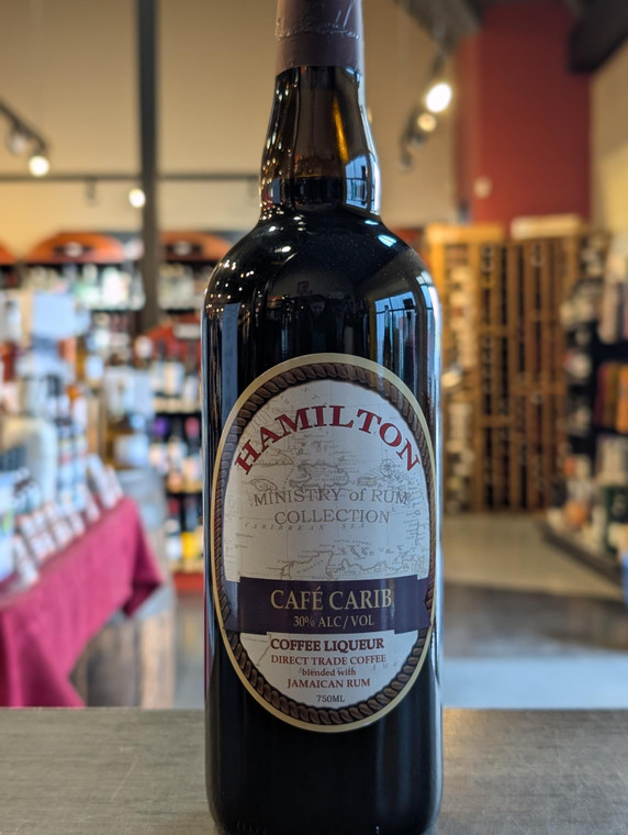 HAMILTON CAFE CARIB COFFEE LIQUEUR 750 ML