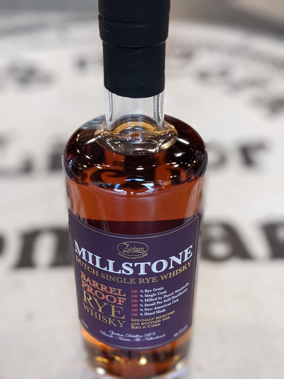 ZUIDAM MILLSTONE DUTCH SINGLE RYE WHISKY BARREL PROOF KNC