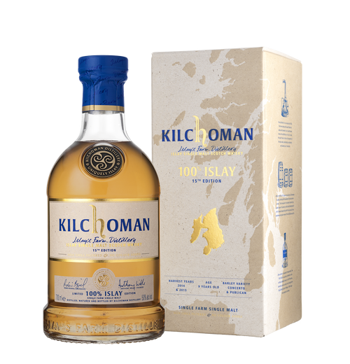 KILCHOMAN 100% ISLAY 15TH EDITION 700 ML - Keg n Cork Liquor