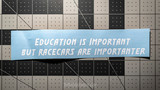 Education is Important but Racecars are Importanter Sticker Decal