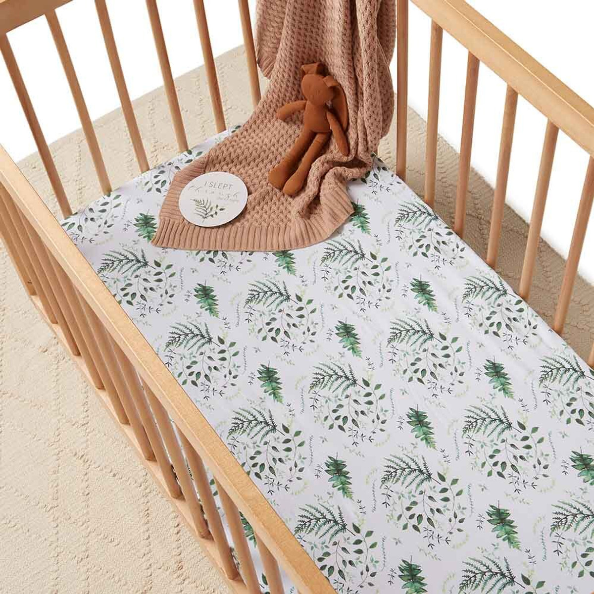 SNUGGLE HUNNY KIDS FITTED COT SHEET -  ENCHANTED