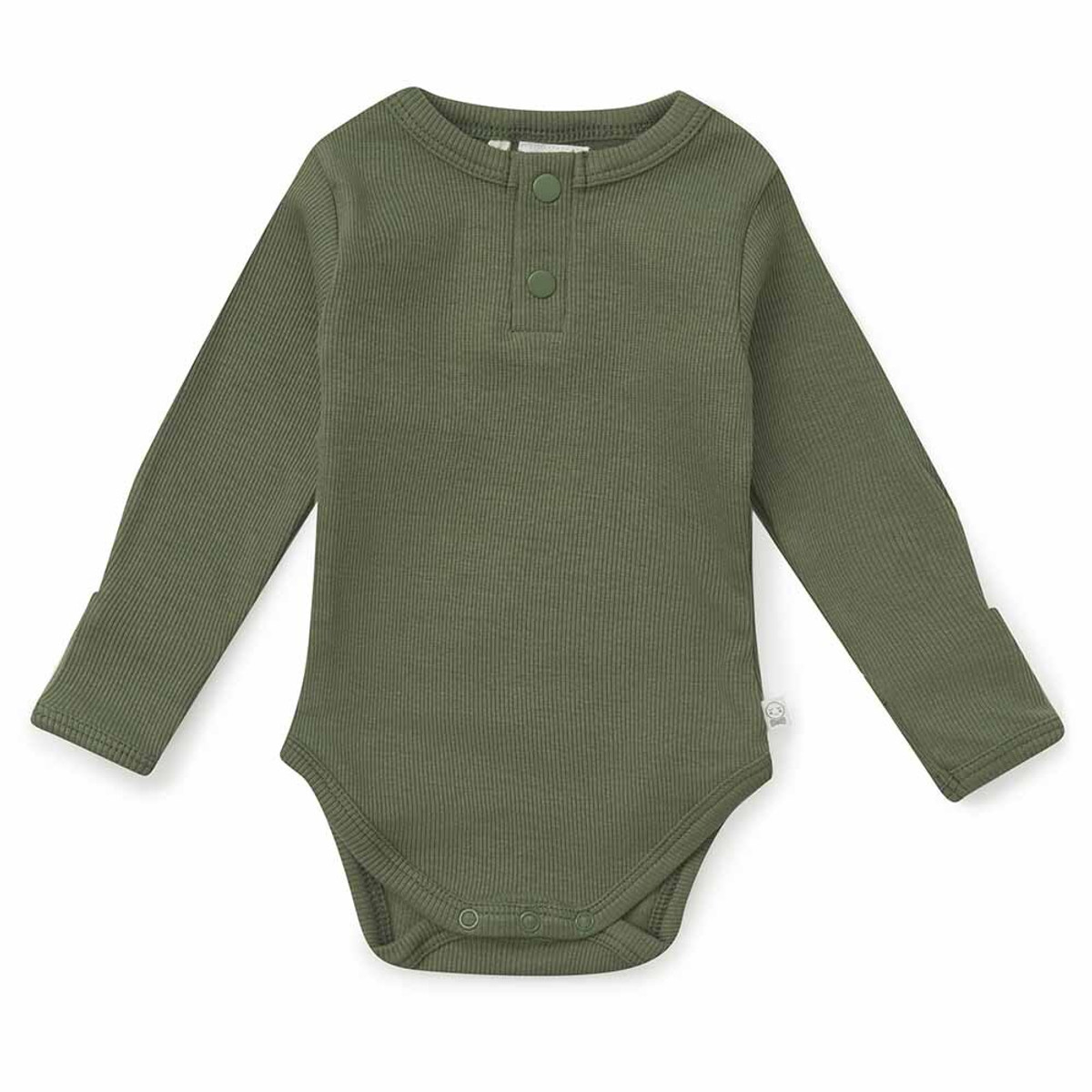 SNUGGLE HUNNY KIDS - OLIVE LONG SLEEVE BODYSUIT