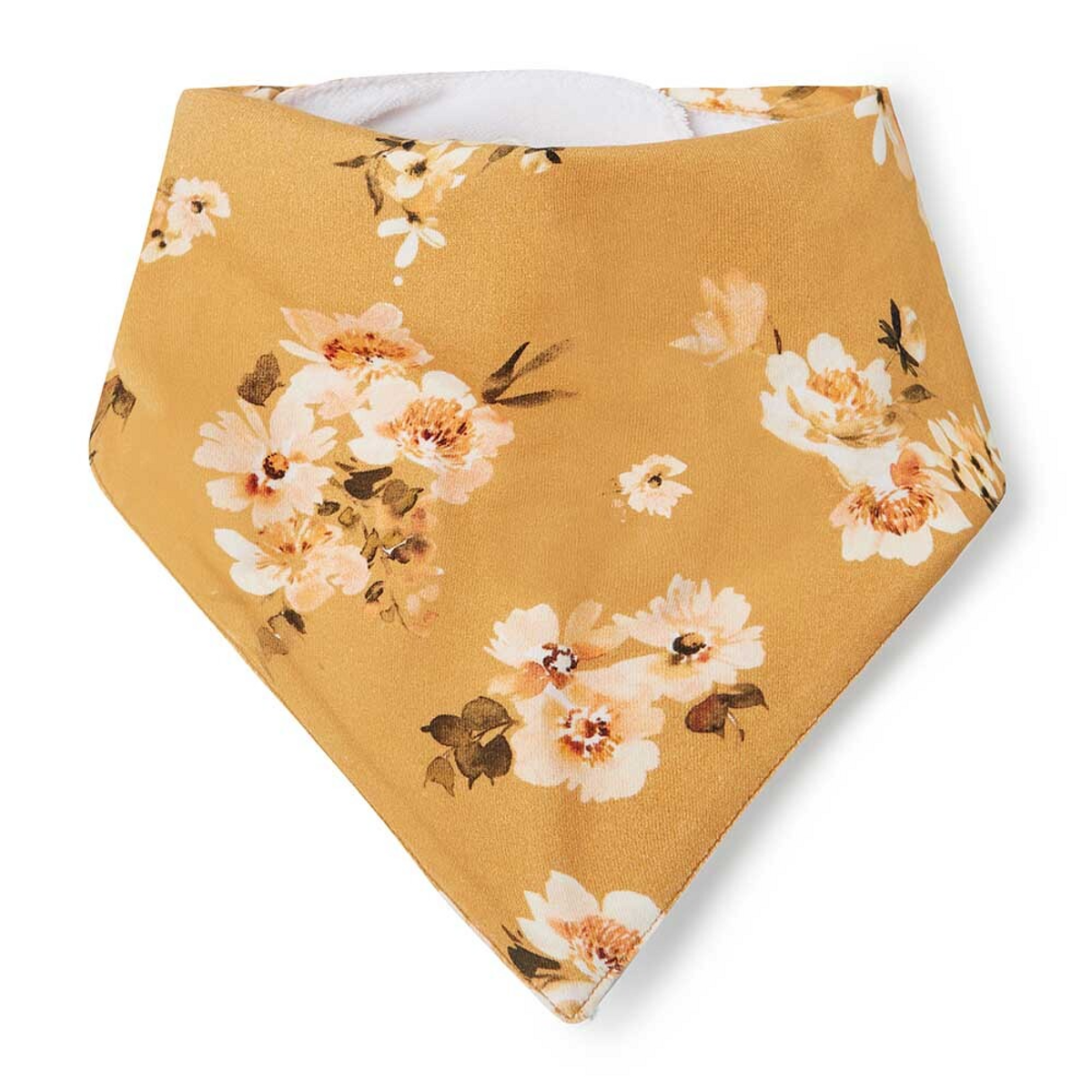 SNUGGLE HUNNY KIDS SPRING GOLDEN FLOWER ORGANIC DRIBBLE BIB