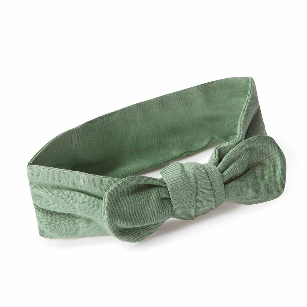 SNUGGLE HUNNY KIDS - OLIVE TOPKNOT HEADBAND