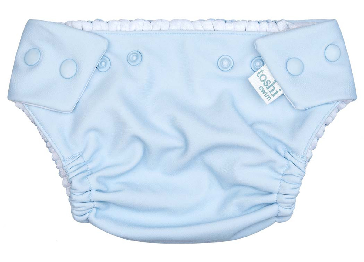 TOSHI SWIM BABY NAPPY SOLID SKY