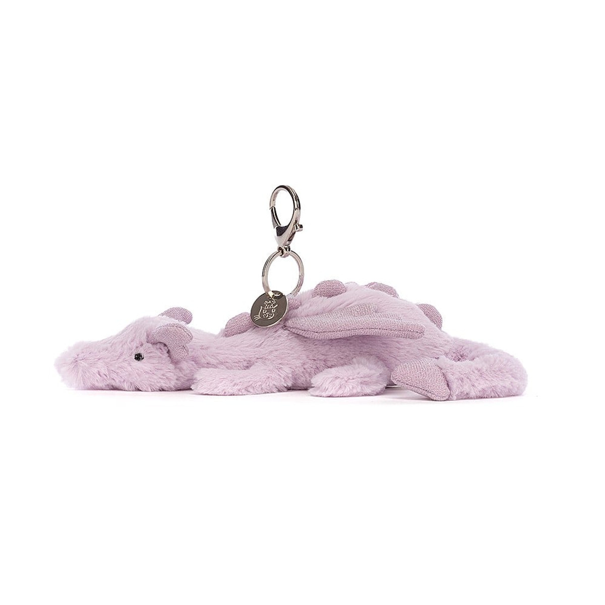 JELLYCAT LAVENDER DRAGON BAG CHARM