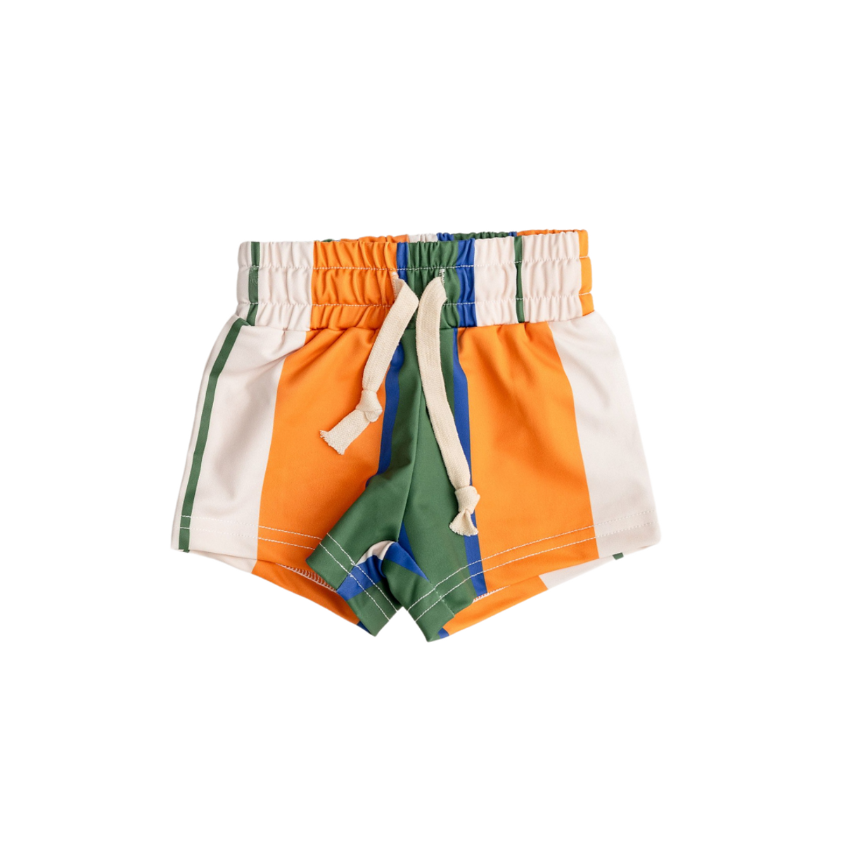 CINNAMON BABY TRUNKS - OLIVE/ORANGE STRIPE