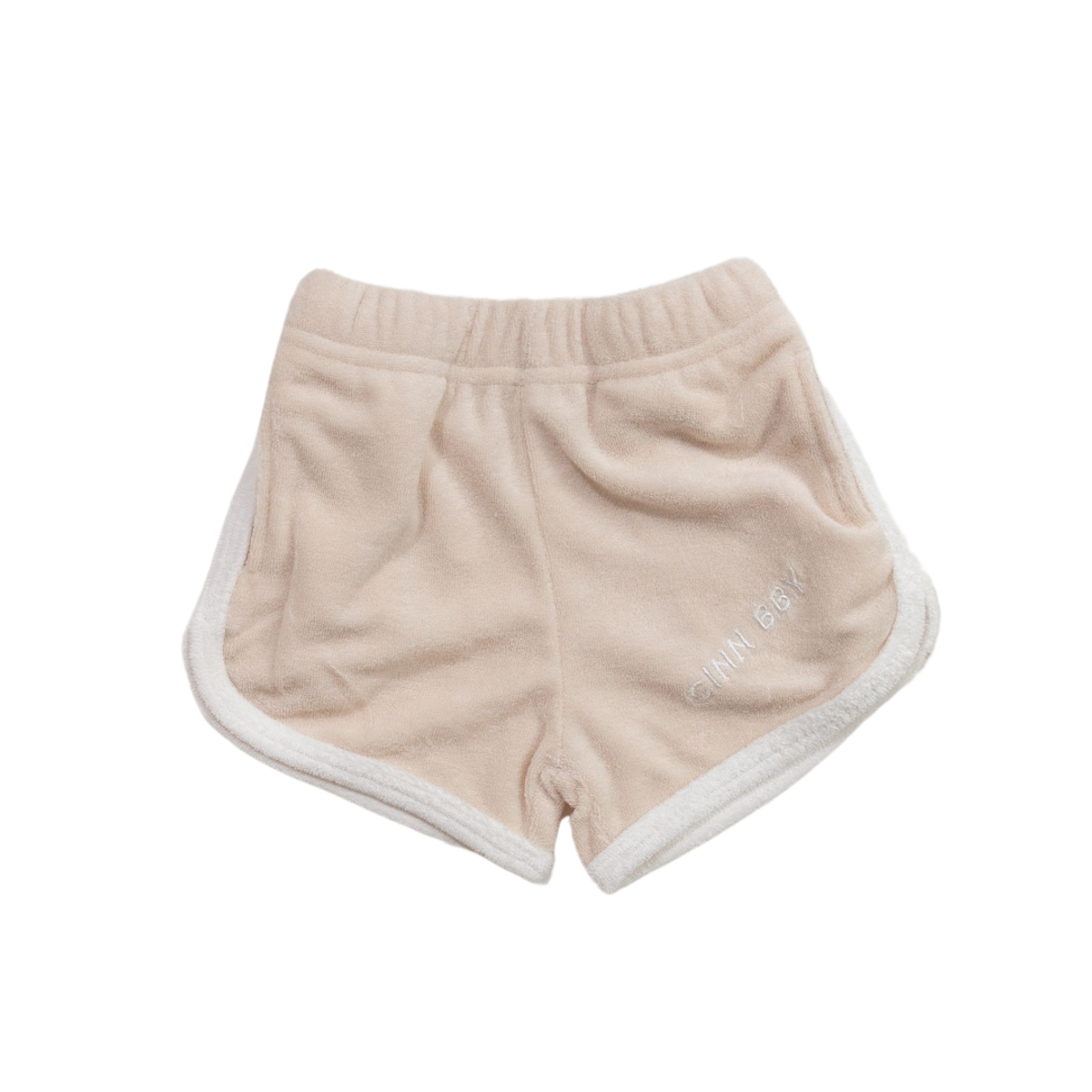 CINNAMON BABY TERRY SHORTS - CREAM