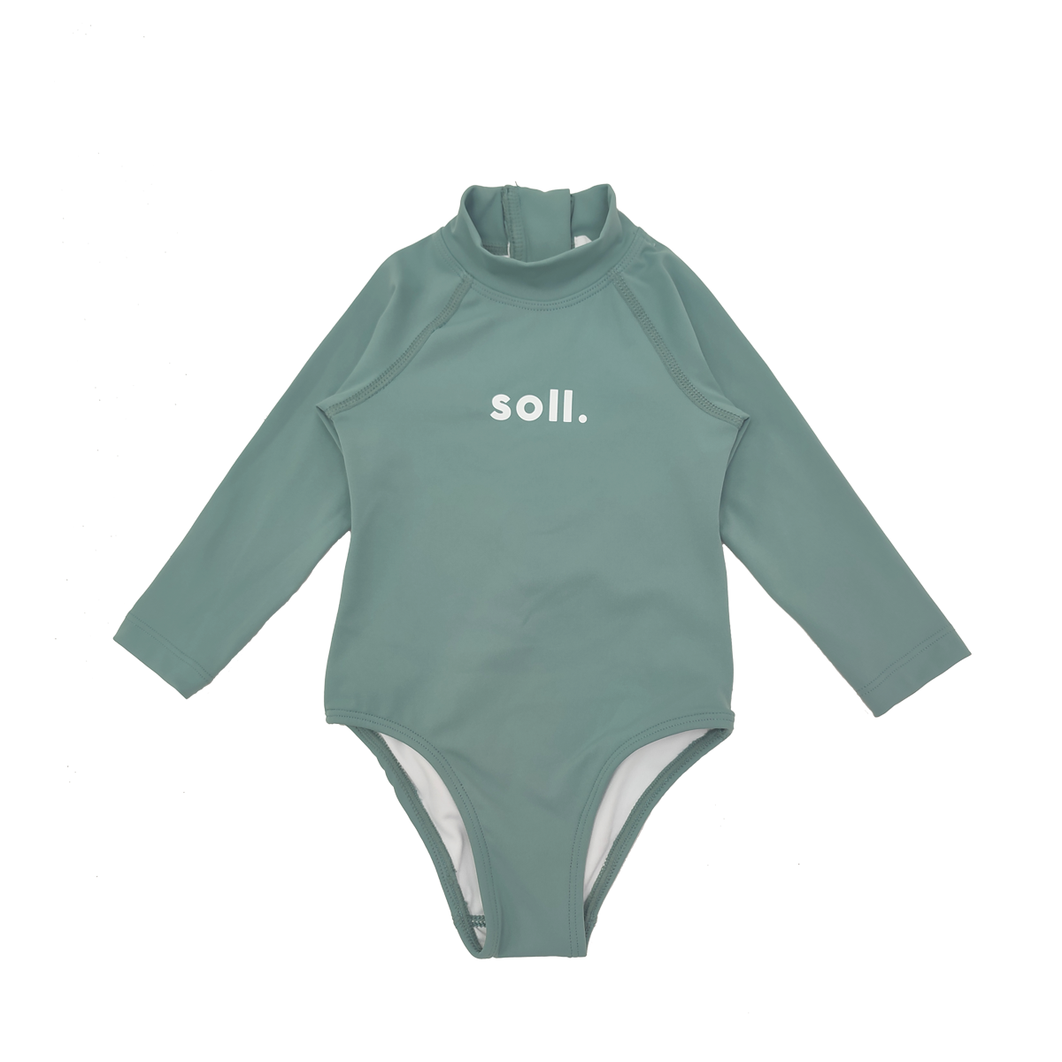 SOLL SWIM UPF 50 LONG SLEEVE SWIMSUIT - DARK SAGE