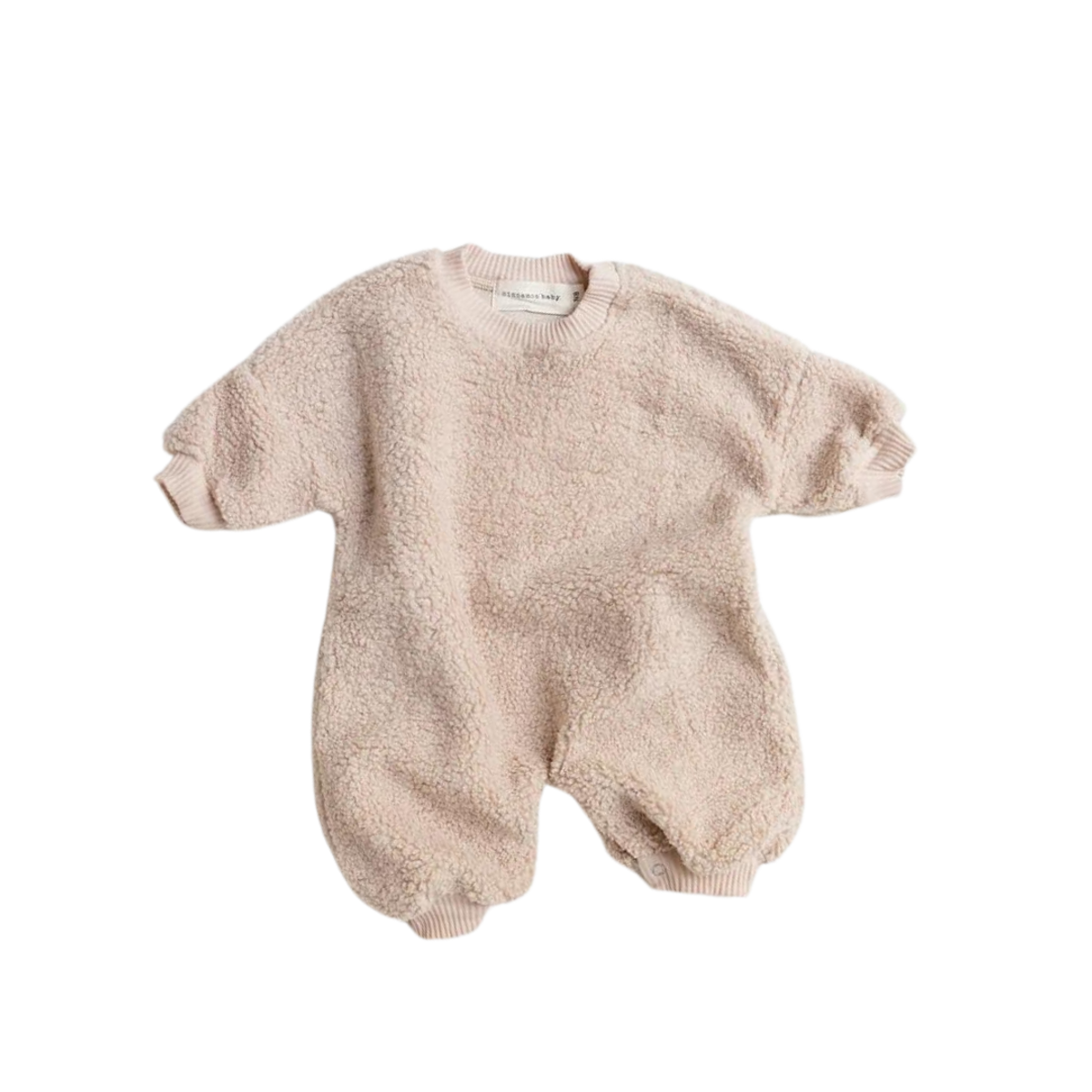 CINNAMON BABY TEDDY LOUNGE SUIT - CREAM