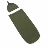 SNUGGLE HUNNY KIDS SNUGGLE SWADDLE & BEANIE SET - OLIVE