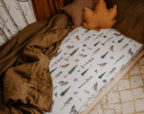 SNUGGLE HUNNY KIDS FITTED COT SHEET -  ALPHA
