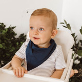 SNUGGLE HUNNY KIDS DRIBBLE BIB - NAVY