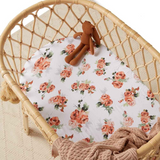 SNUGGLE HUNNY KIDS BASSINET SHEET / CHANGE PAD COVER - ROSEBUD