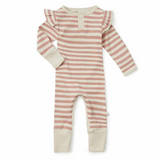 SNUGGLE HUNNY KIDS - ROSE STRIPE GROWSUIT