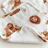 SNUGGLE HUNNY KIDS ORGANIC WASH CLOTHS 3 PACK - LION