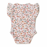 SNUGGLE HUNNY KIDS SPRING FLORAL SHORT SLEEVE BODYSUIT