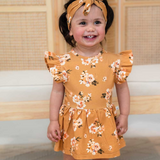 SNUGGLE HUNNY KIDS GOLDEN FLOWER DRESS