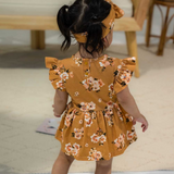 SNUGGLE HUNNY KIDS GOLDEN FLOWER DRESS