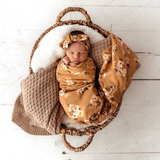 SNUGGLE HUNNY KIDS GOLDEN FLOWER ORGANIC MUSLIN WRAP