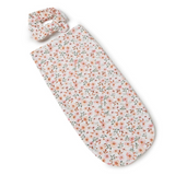 SNUGGLE HUNNY KIDS SPRING FLORAL SNUGGLE SWADDLE & TOPKNOT SET