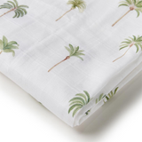 SNUGGLE HUNNY KIDS GREEN PALM ORGANIC MUSLIN WRAP