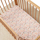 SNUGGLE HUNNY KIDS PALM SPRINGS FITTED COT SHEET