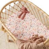 SNUGGLE HUNNY KIDS PALM SPRINGS BASSINET SHEET / CHANGE PAD COVER