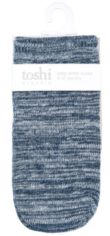 TOSHI ORGANIC SOCKS ANKLE MARLE MIDNIGHT